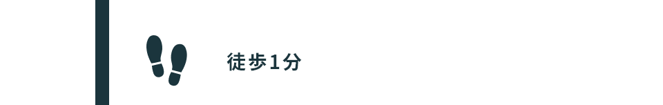 徒歩1分